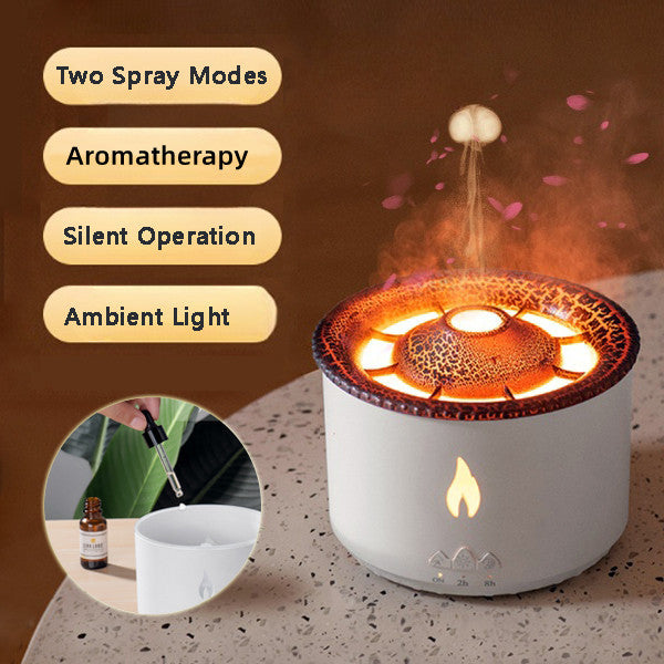 Ultrasonic Essential Oil Volcano Humidifier